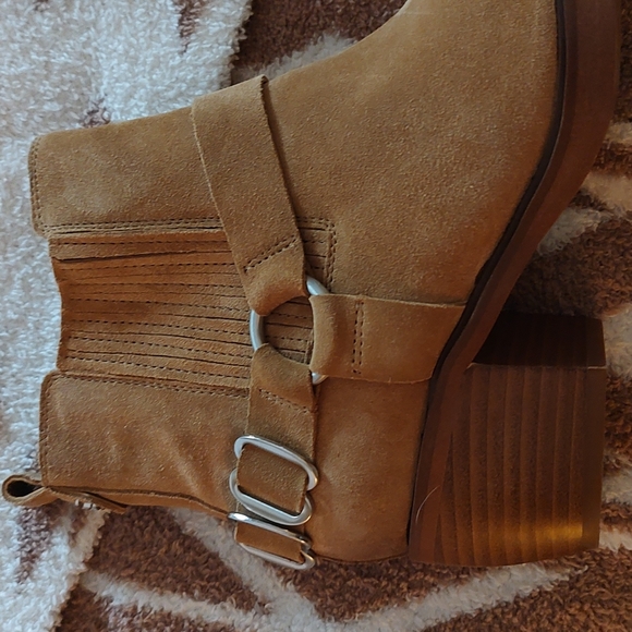 ❤️ SALE ❤️ Nwt Sam Edelman Suede Tan Boots - Picture 12 of 14